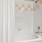 shower/tub combo in bright bathroom